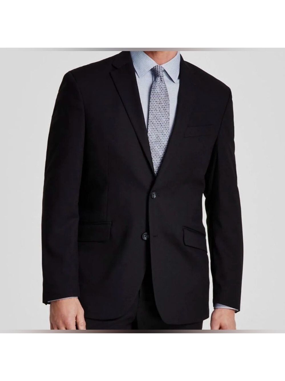 Kenneth Cole Reaction Mens Slim Fit Flex Techni-Cole 2-Piece Suit Jacket Pants